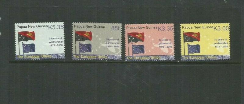 PAPUA NEW GUINEA 2008 SCOTT 1307-10 MNH SCV $10