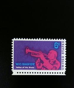 1968 6c W.C. Handy, Father of the Blues Scott 1372 Mint F/VF NH