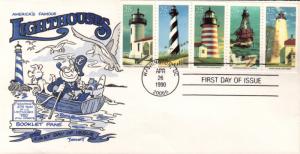 #2470-74 Lighthouses Bennett FDC