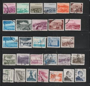 Turkey Collection A, 54 Stamps - 2 Scans - All the stamps are in the scans.
