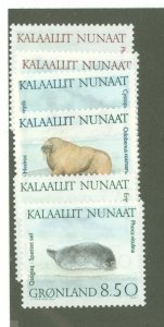 Greenland #233-38  Single (Complete Set) (Animals)