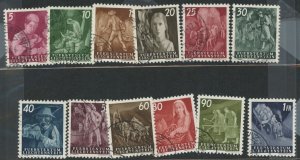 Liechtenstein #247-58  Single (Complete Set)