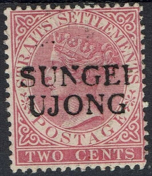 SUNGEI UJONG 1885 QV STRAITS 2C SG TYPE 26 NO GUM 