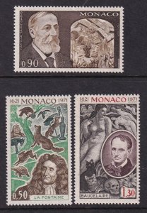 Monaco 818-820 MNH VF