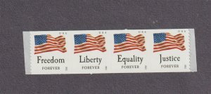 Strip (4) 45c Forever 4 Flags SSP US 4629-4640, 4640a MNH F-VF Scott Order
