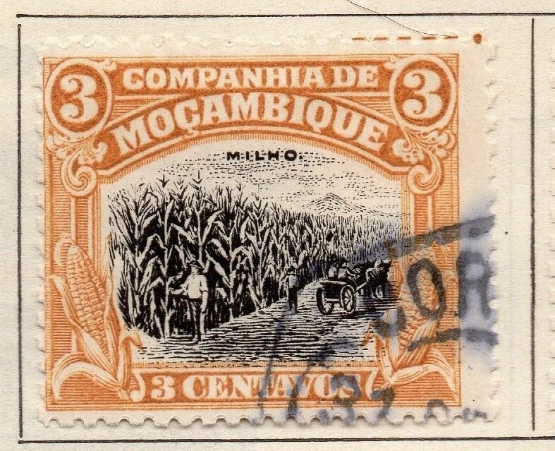 Mozambique Company 1924 Early Issue Fine Used 3c. 049653