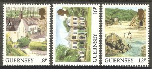 GUERNSEY - SC#372 - 374 Landscapes (1989) MNH