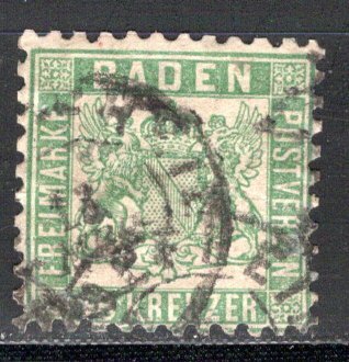 German States Baden Scott # 24, used