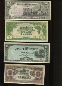 24 JAPANESE MILITARY CURRENCY/SCRIPT FROM NICE POSSESSIONS COLLECTION (Cv 583)