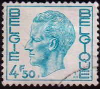 Belgium SG#2212a Used - 1971 4f.50  - Kings