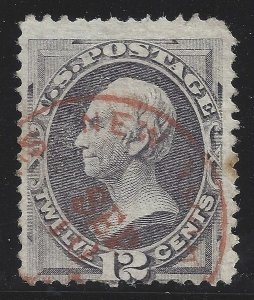 151 RED SUPPLEMENTAL MAIL CANCEL, SCOTT $260.00