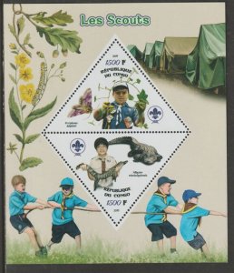 CONGO B - 2019 - Scouts - Perf 2v Sheet - MNH - Private Issue