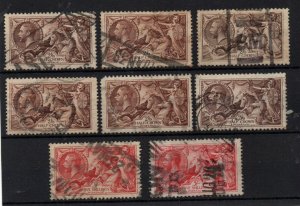 GB KGV 1918 -34 Seahorse fine used collection WS33878