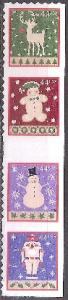 #4429-32, Strip-4, \Winter Holidays\ .44 Cent (ATM)