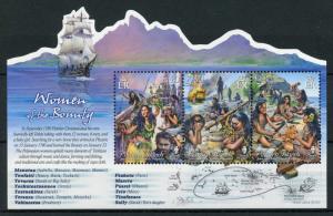 Pitcairn Isl 2017 MNH Women of Bounty JIS Fr Polynesia 3v M/S Ships Boats Stamps