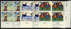 Faroe Island 45-7 BR Blocks MNH International Year of the Child, Art