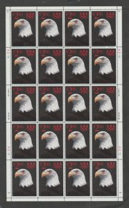U.S. Scott Scott #2540 Bald Eagle Stamp - Mint NH Sheet