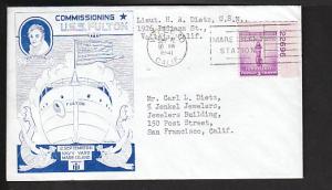 U.S.S. Fulton Commissioning 1941 Ship Cover PXI
