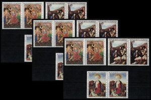 3X  DAHOMEY 1966 - Paintings /complete  set,  pairs MNH  [CV $60]