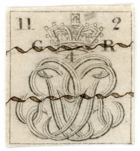 (I.B) George IV Revenue : Impressed Duty Cypher Seal (112)