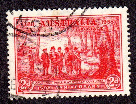 Australia, Scott # 163 used, 2018 CV = $ 0.45       Lot 200552 -07