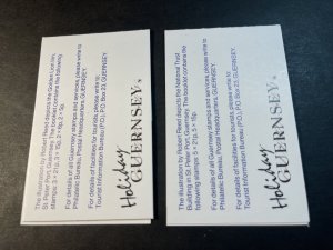 GUERNSEY # 453a-453b-MINT NEVER/HINGED--2 COMPLETE BOOKLETS--1991