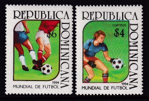 Dominican Republic 1163-1164 Soccer MNH VF