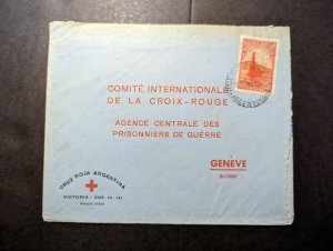 1945 Argentina Red Cross Cover Buenos Aires to Geneva Switzerland