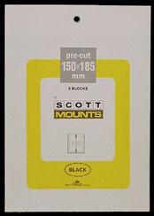 Scott Mounts Black, 150/185 mm (pkg 5)(00991B)