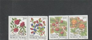Norway  Scott#  1086-1089  MNH  (1995-6 Berries)