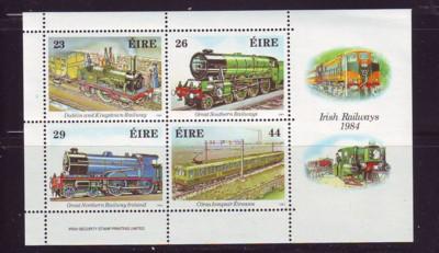 Ireland Sc 584a 1984 Railways stamp sheet mint NH