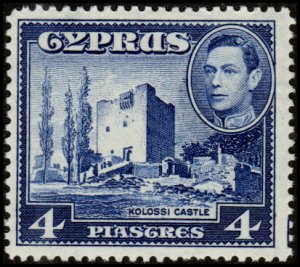 Cyprus 166 - Mint-H - 4pi Kolossi Castle (1951) (cv $6.75)