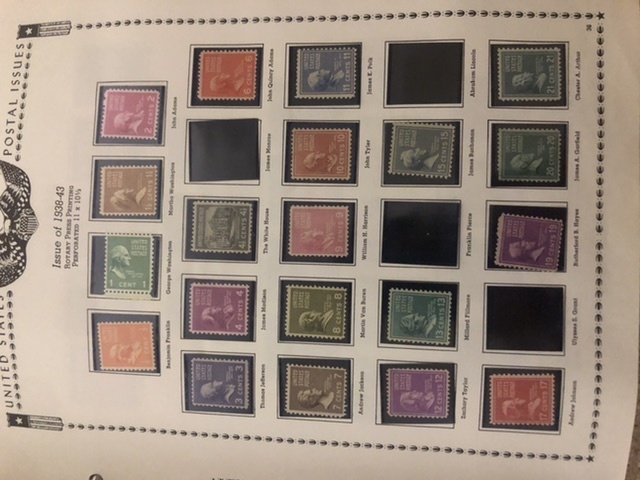 The All American Stamp Album Mint Stamps Very Nice Starts At 1933 Almost Full