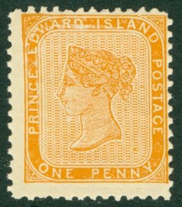 SG 21 Prince Edward Islands 1862-69. 1d yellow-orange. Unmounted mint CAT £250