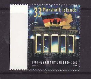 Marshall Is.-Sc#753- id7-unused NH set-Reunification of Germany-2000-