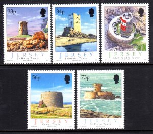 Jersey 2005 Martello Towers Complete Mint MNH Set SC 1178-1182