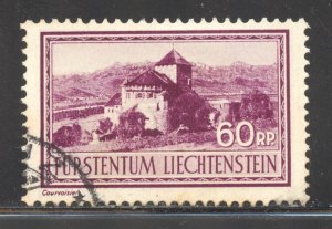 Liechtenstein Scott 126 Used H - 1934 Vaduz Castle - SCV $9.00