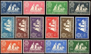 Scott #300-13 Schooner MNH