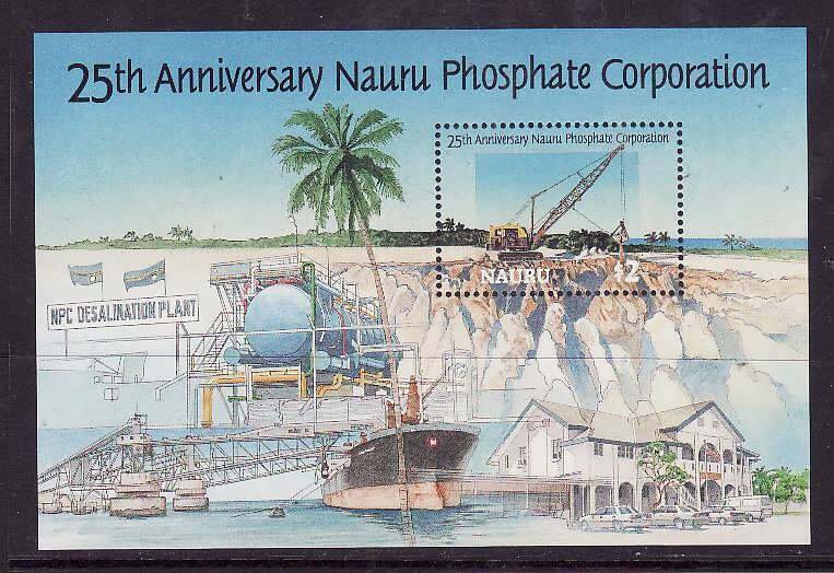 Nauru-Sc#424- id8-unused NH sheet-Phosphate Corp.-1995-