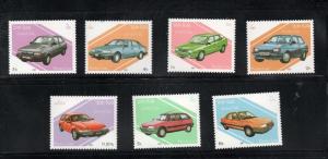 Laos  - Scott # 797 - 803,  MNH  Automobiles / Transportation