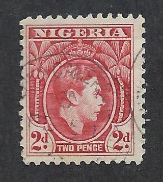 NIGERIA SC# 66 FVF/U 1938