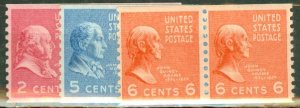 IR: US 839-851 MNH pairs CV $68; scan shows only a few