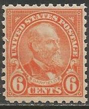 U.S. Scott #587 6-Cent Garfield Stamp - Mint NH Single