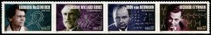 3909a US 37c Scientists SA, MNH strip/4