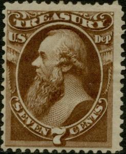 #O76 7¢ TREASURY F-VF OG HR CV $250.00 BP6801