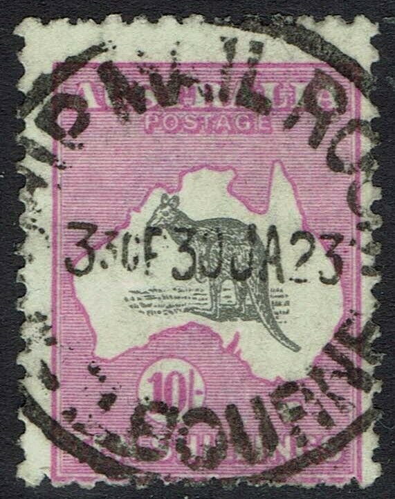 AUSTRALIA 1915 KANGAROO 10/- 3RD WMK USED 