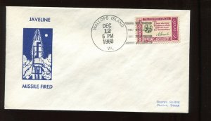 DEC 12 1960 JAVELINE MISSILE FIRED GOLDCRAFT COVER (LV 967)