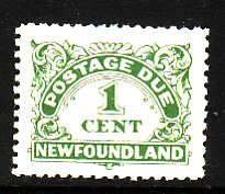 Newfoundland-Sc#J1- id12-unused NH 1c yellow green postage due-1939-