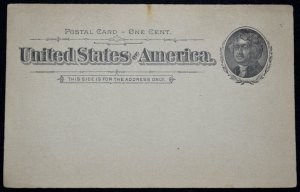 1894 US Sc. #UX12 mint postal card, fair to good condition