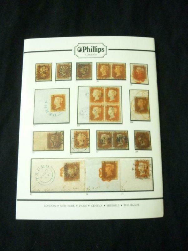 PHILLIPS AUCTION CATALOGUE 1989 GB 1841 1d RED BROWN 'DANZIG' COLLECTION